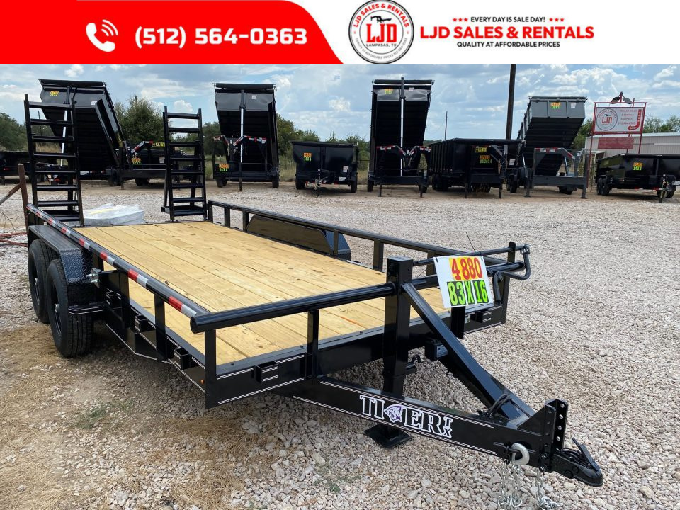 New 2026 Tiger - HD Pipetop Trailer - 83 X 16- BP Equipment Trailer