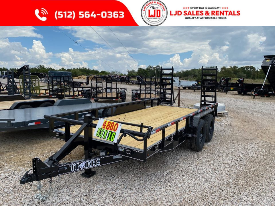 New 2026 Tiger - HD Pipetop Trailer - 83 X 16- BP Equipment Trailer