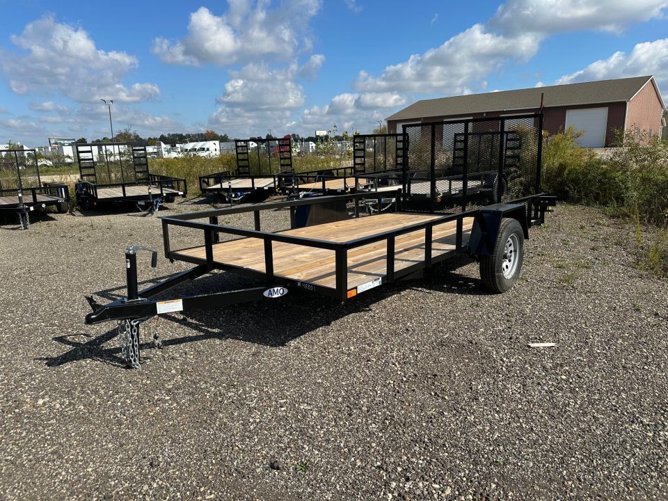 New 2026 AMO 76x12 Low-Side 3k Landscape Trailer