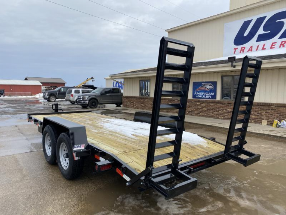 New 2026 AMO 82x18 Skidsteer 14k Equipment Trailer