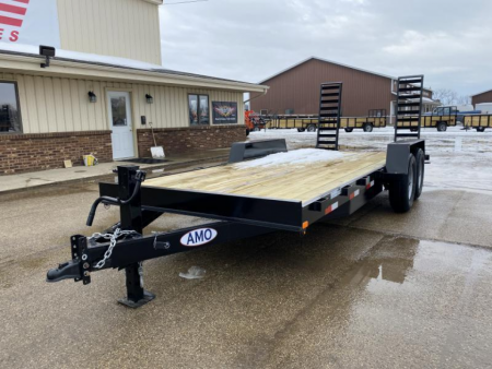 New 2026 AMO 82x18 Skidsteer 14k Equipment Trailer