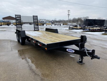 New 2026 AMO 82x18 Skidsteer 14k Equipment Trailer