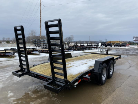 New 2026 AMO 82x18 Skidsteer 14k Equipment Trailer