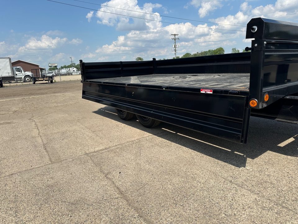 New 2026 Load Trail 96X14 14k Deck over W/Fold Down Sides Dump Trailer