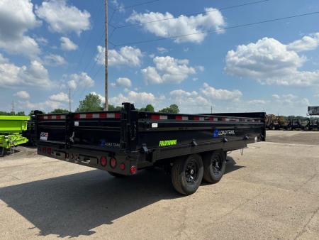 New 2026 Load Trail 96X14 14k Deck over W/Fold Down Sides Dump Trailer