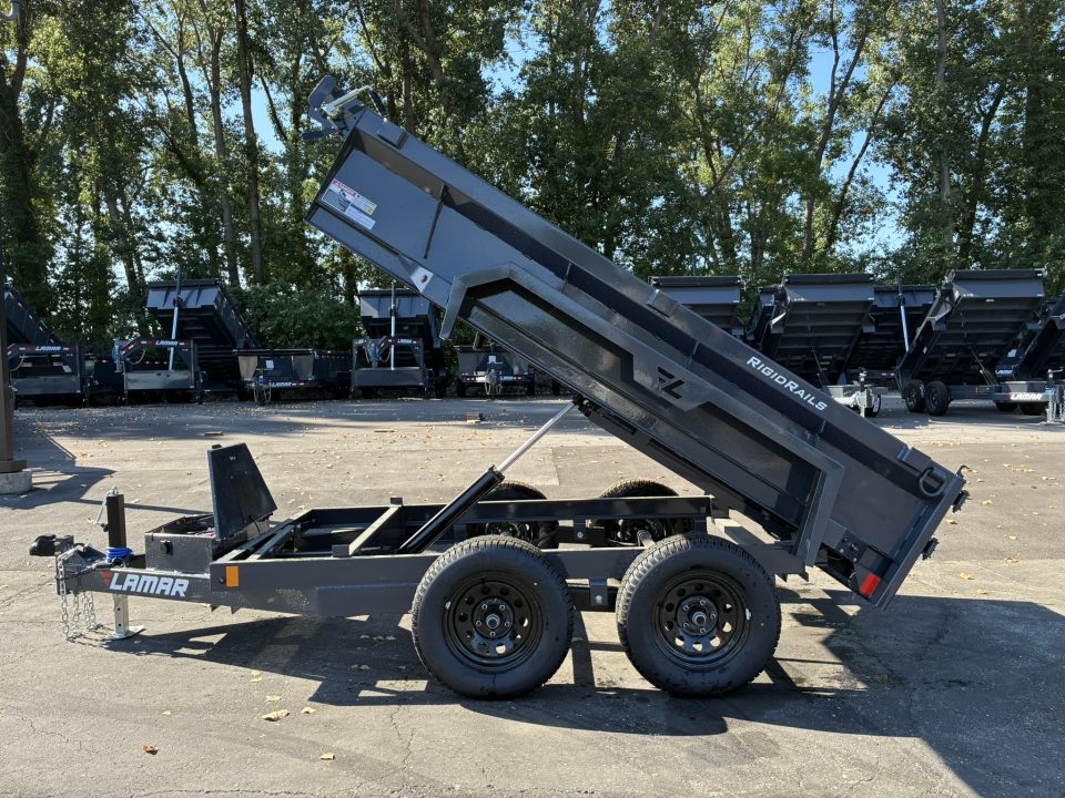 New 2027 Lamar Trailers 60"x10' -7K Mini Dump Tandem Axel Dump Trailer