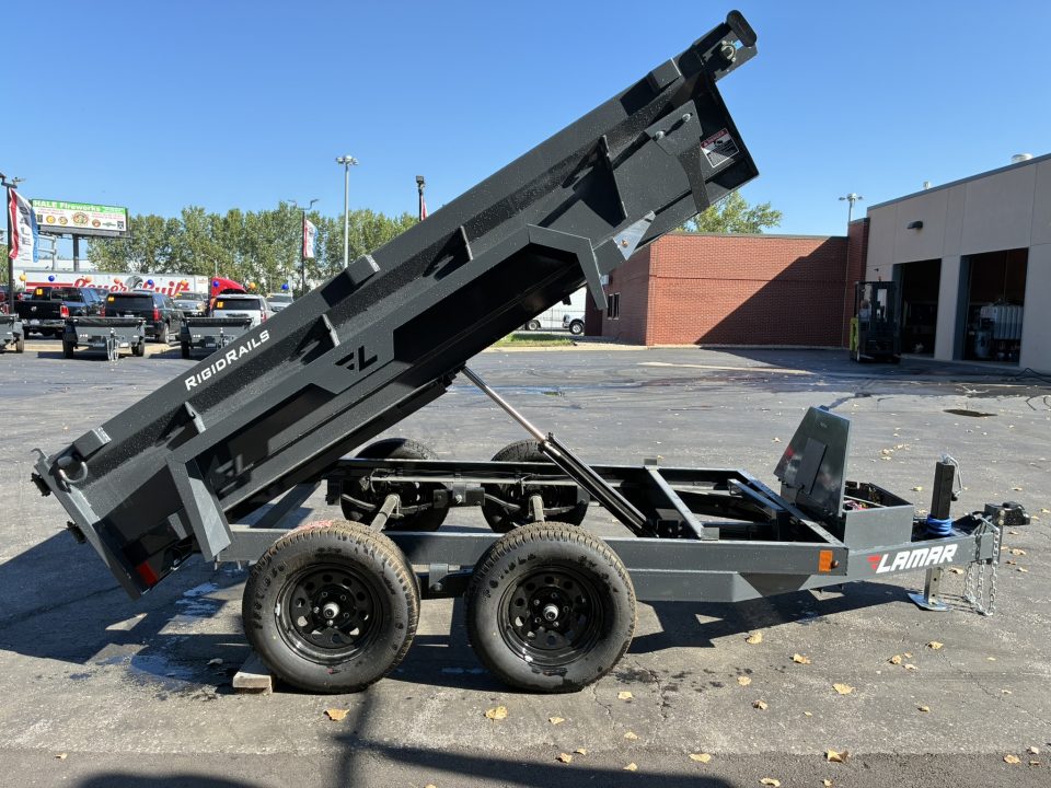 New 2027 Lamar Trailers 60"x10' -7K Mini Dump Tandem Axel Dump Trailer