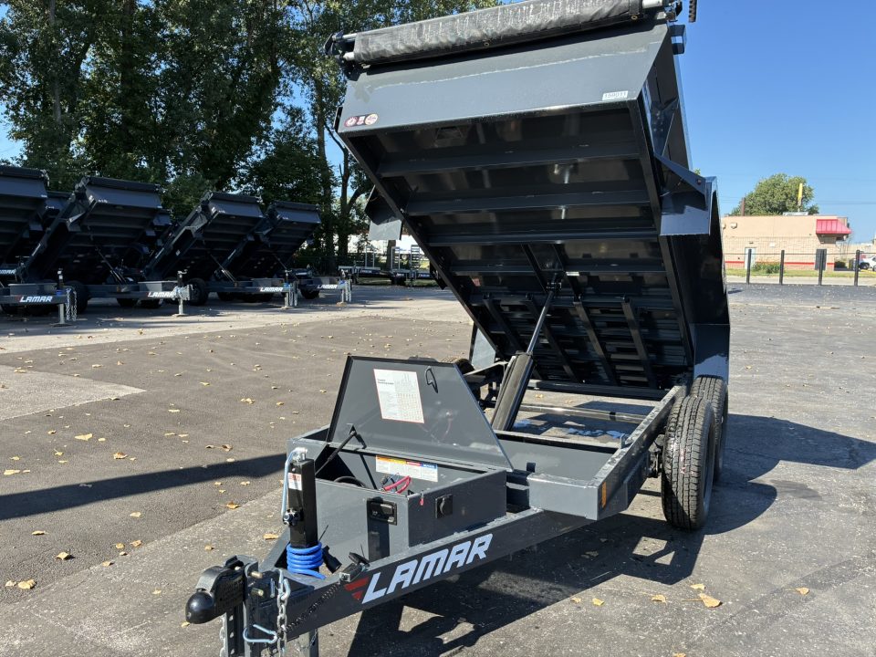 New 2027 Lamar Trailers 60"x10' -7K Mini Dump Tandem Axel Dump Trailer