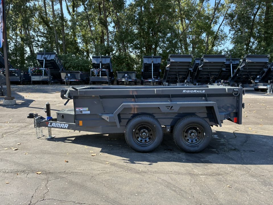 New 2027 Lamar Trailers 60"x10' -7K Mini Dump Tandem Axel Dump Trailer