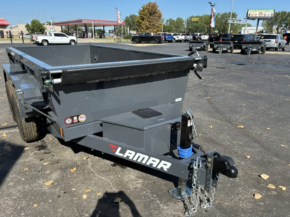New 2027 Lamar Trailers 60"x10' -7K Mini Dump Tandem Axel Dump Trailer