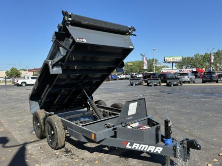 New 2027 Lamar Trailers 60"x10' -7K Mini Dump Tandem Axel Dump Trailer