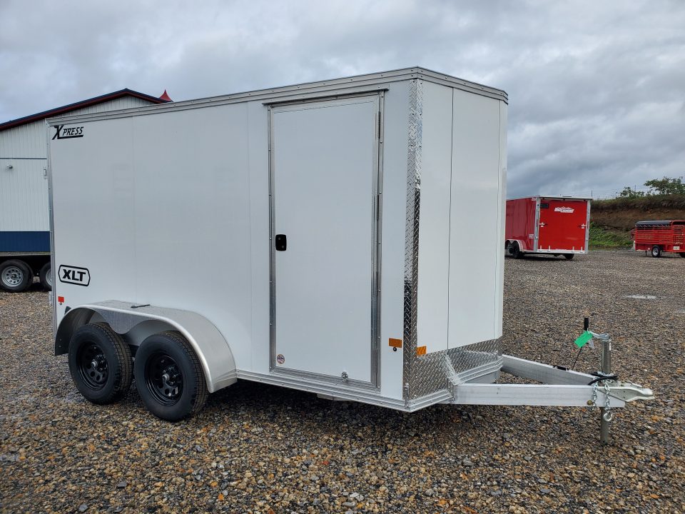 New ALCOM XLT Enclosed Trailer / 7000 GVWR / 6'x12' / Rear Double Door