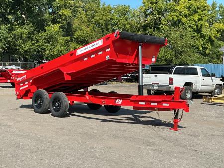New 2027 PJ Trailers 83  x 16' Low-Pro Telescopic Dump (DT1) 15.4K GVWR Trailer