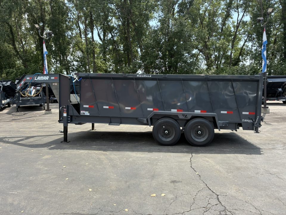 New 2027 Lamar Trailers 83"x16'-14K Telescopic Dump Trailer