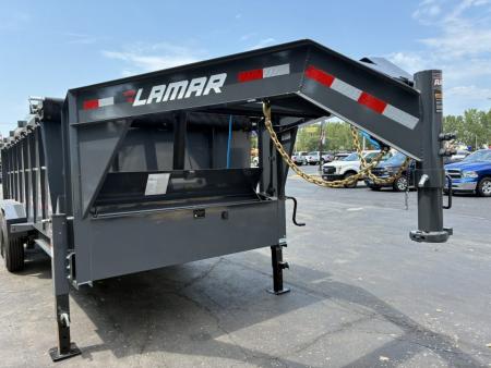 New 2027 Lamar Trailers 83"x16'-14K Telescopic Dump Trailer