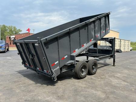 New 2027 Lamar Trailers 83"x16'-14K Telescopic Dump Trailer