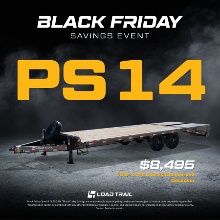 New 2025 Load Trail 102x24 Deckover Trailer W/Max Ramps