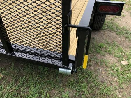 New 2027 AMO 82X12 W/ LED LIGHTS AND SPRING ASSIST GATE Landscape Trailer