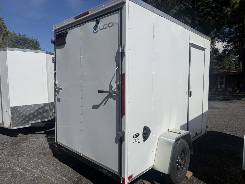 New 2027 Look Trailers 6X10 ST DLX 7' Tall rear Ramp Door Cargo / Enclosed Trailer