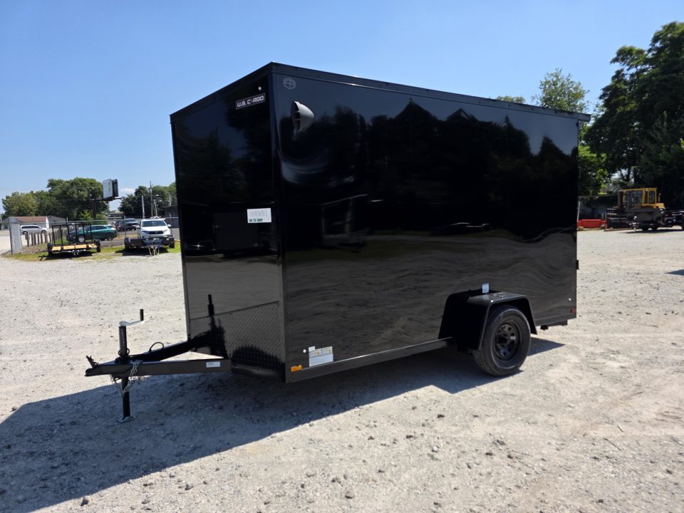 New 2027 US Cargo 6.5X12 080 SCREWLESS BLACKOUT 7' INSIDE DRINGS SXS UTV GOLFCART MOWER Cargo / Enclosed Trailer