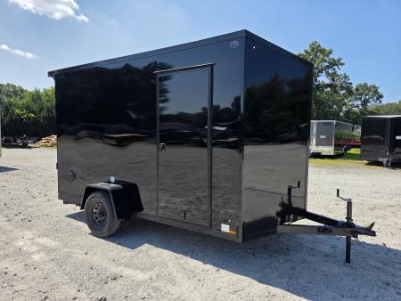New 2027 US Cargo 6.5X12 080 SCREWLESS BLACKOUT 7' INSIDE DRINGS SXS UTV GOLFCART MOWER Cargo / Enclosed Trailer
