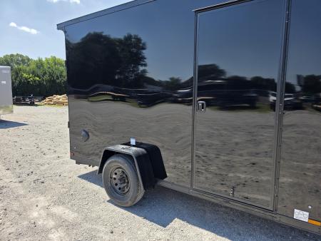 New 2027 US Cargo 6.5X12 080 SCREWLESS BLACKOUT 7' INSIDE DRINGS SXS UTV GOLFCART MOWER Cargo / Enclosed Trailer