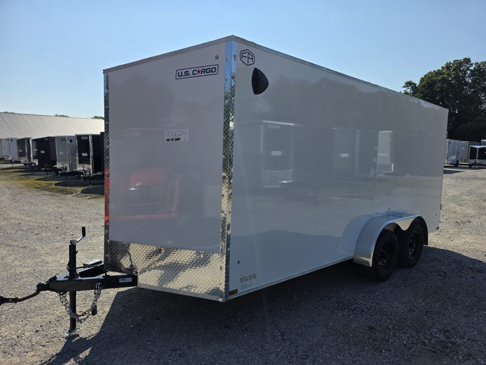 New 2027 US Cargo 7X16 TANDEM AXLE 6'6 TALL RAMP DOOR DRINGS Cargo / Enclosed Trailer