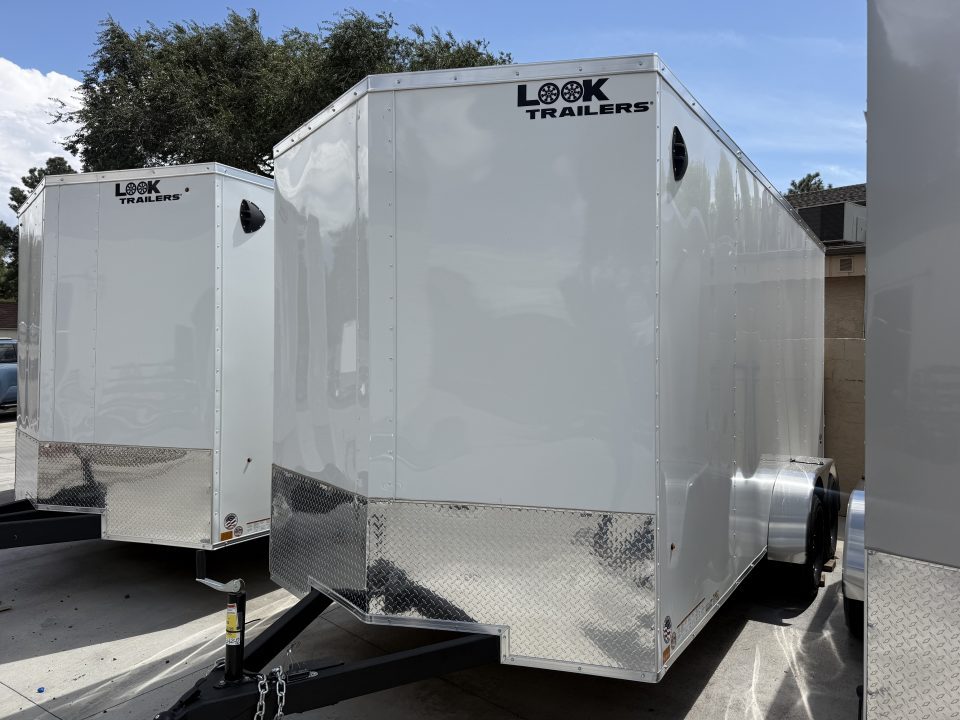 New 2026 Look Trailers 7X16 Enclosed Box Cargo Trailer 7' Tall Ramp Cargo / Enclosed Trailer