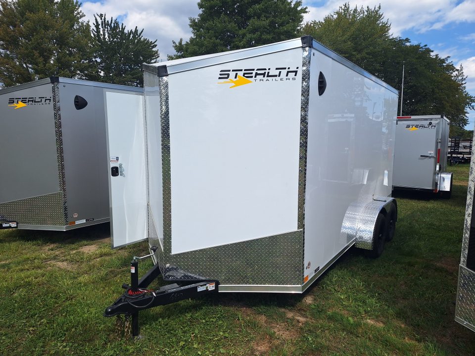 New 2027 Stealth Trailers 7x14 Cargo / Enclosed Trailer W/ Ramp Door and 6" Extra Height