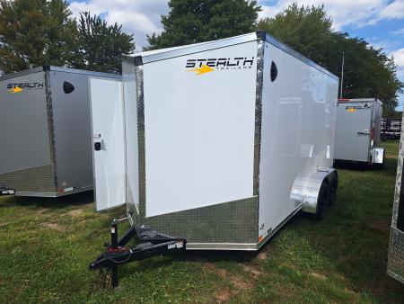 New 2027 Stealth Trailers 7x14 Cargo / Enclosed Trailer W/ Ramp Door and 6  Extra Height