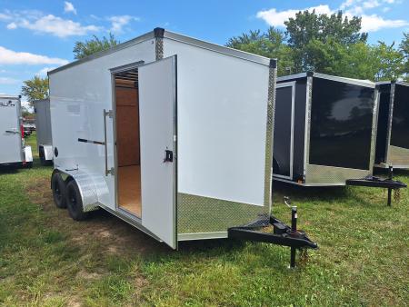 New 2027 Stealth Trailers 7x14 Cargo / Enclosed Trailer W/ Ramp Door and 6" Extra Height