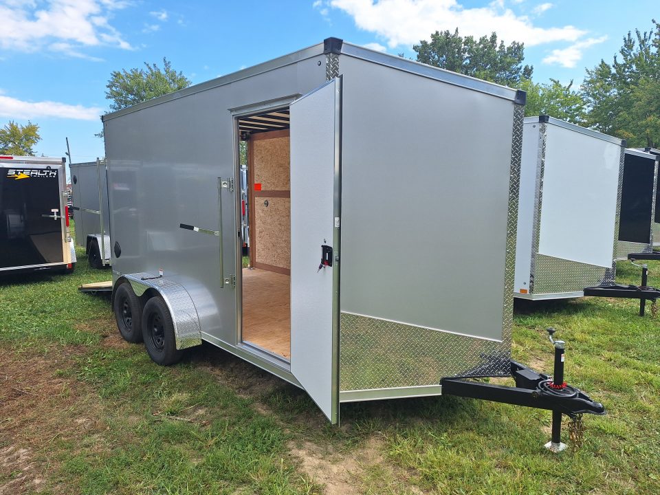 New 2027 Stealth Trailers 7x14 Cargo / Enclosed Trailer W/ Ramp Door and 6" Extra Height