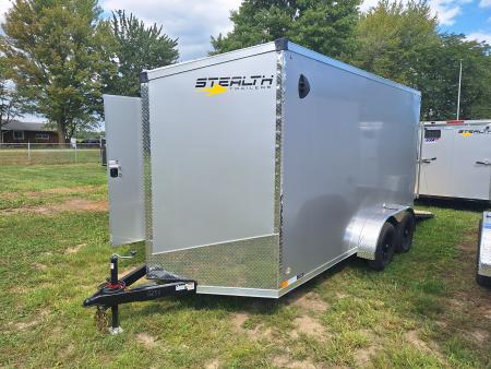 New 2027 Stealth Trailers 7x14 Cargo / Enclosed Trailer W/ Ramp Door and 6  Extra Height