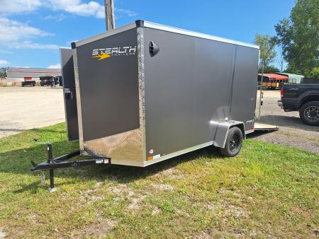 New 2027 Stealth Trailers Titan 6x12 Cargo / Enclosed Trailer W/ Ramp Door and 6  Extra Height