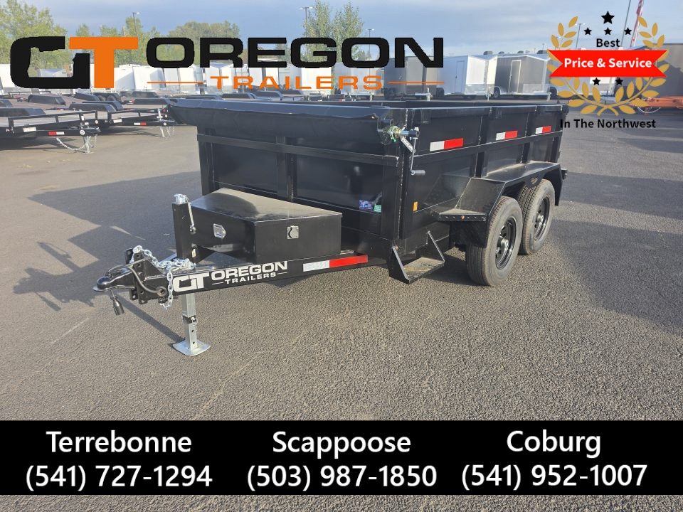 New 2027 Eagle 6X10 Loaded Dump Trailer w/ Ramps, Tarp, 110V Charger 10K GVWR