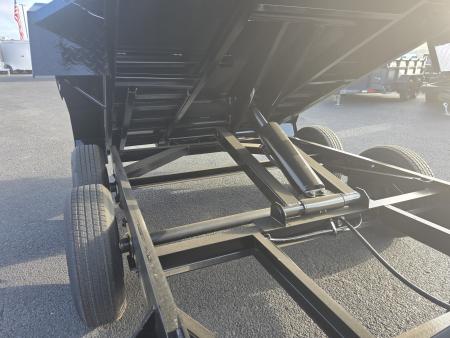 New 2027 Eagle 6X10 Loaded Dump Trailer w/ Ramps, Tarp, 110V Charger 10K GVWR