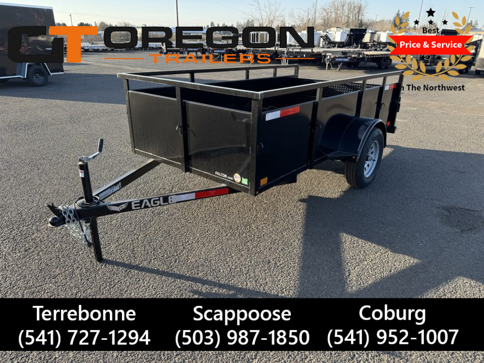New 2026 Eagle 5x10 Falcon Lightspeed Steel Utility Trailer 3K GVWR