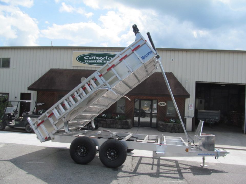 New Mission 7 X 14 Aluminum Dump Trailer