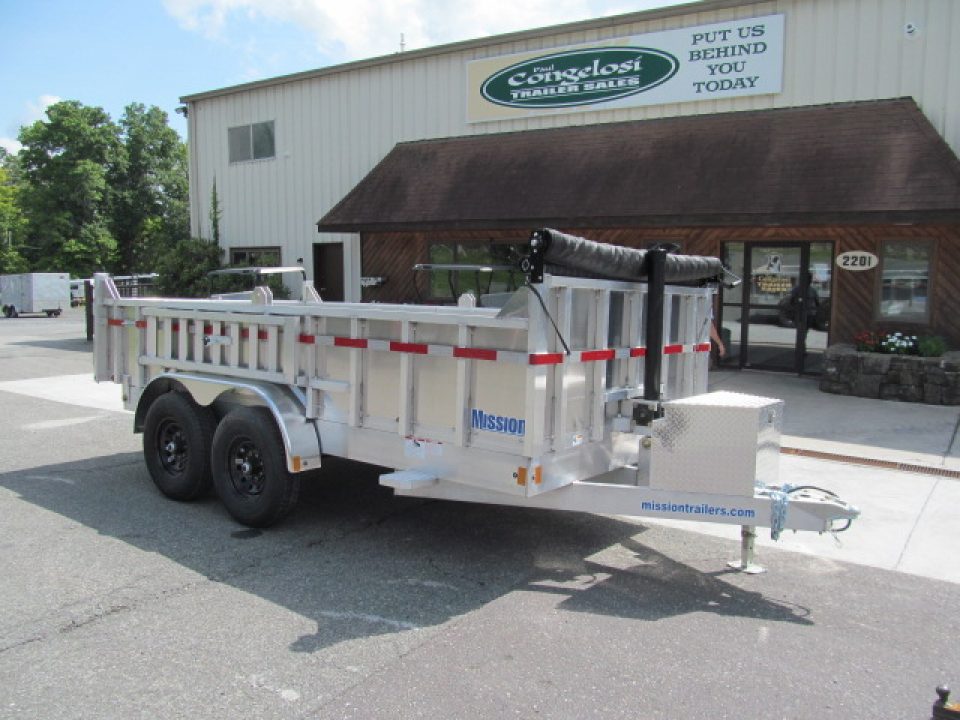 New Mission 7 X 14 Aluminum Dump Trailer