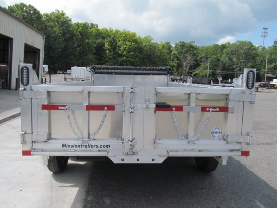 New Mission 7 X 14 Aluminum Dump Trailer