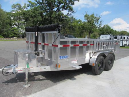 New Mission 7 X 14 Aluminum Dump Trailer