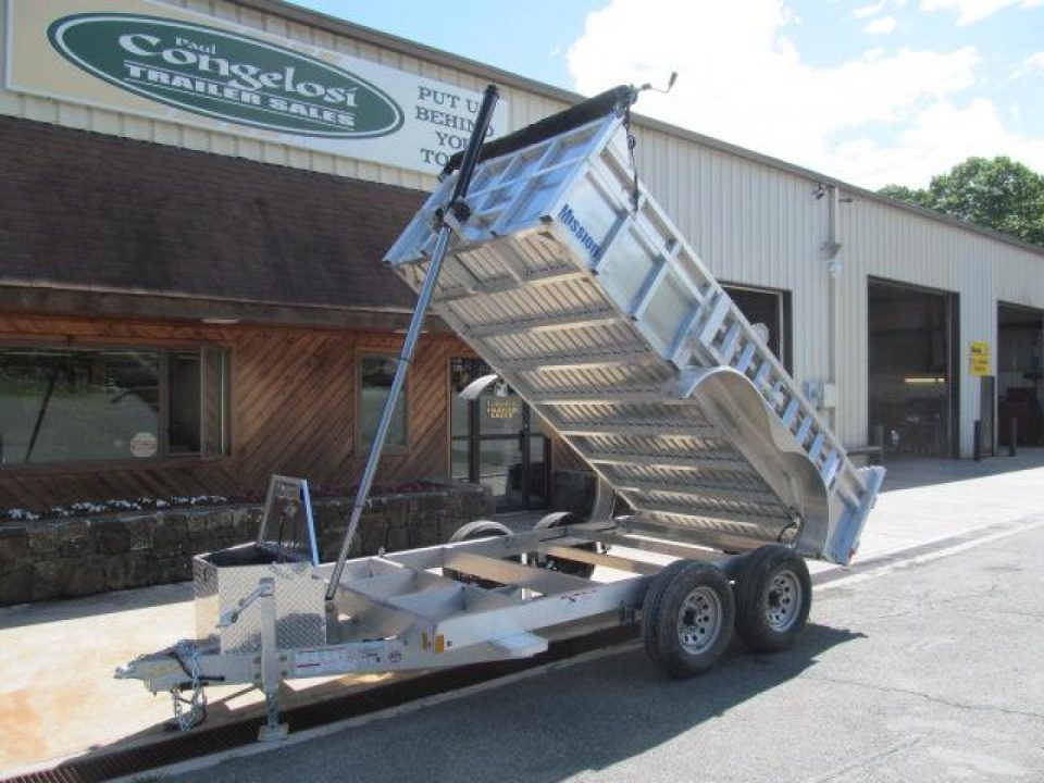 New Mission 6 X 12 Aluminum Dump Trailer