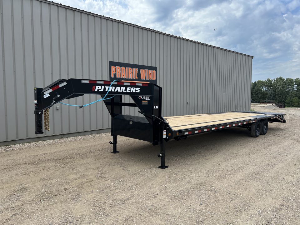 New 2027 PJ Trailers 32' Quest LQ Gooseneck Flatbed Trailer