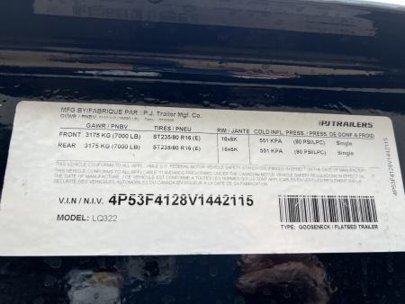New 2027 PJ Trailers 32' Quest LQ Gooseneck Flatbed Trailer