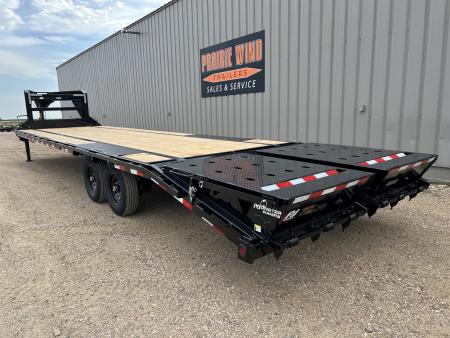New 2027 PJ Trailers 32' Quest LQ Gooseneck Flatbed Trailer