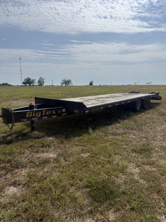Used 2013 Big Tex Trailers 22PH TANDEM DUAL DECK OVER PINTLE W/ 5' DOVE/ MAX RAMPS/ 102X25 Equipment Trailer