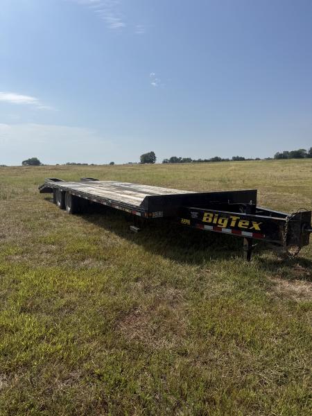 Used 2013 Big Tex Trailers 22PH TANDEM DUAL DECK OVER PINTLE W/ 5' DOVE/ MAX RAMPS/ 102X25 Equipment Trailer