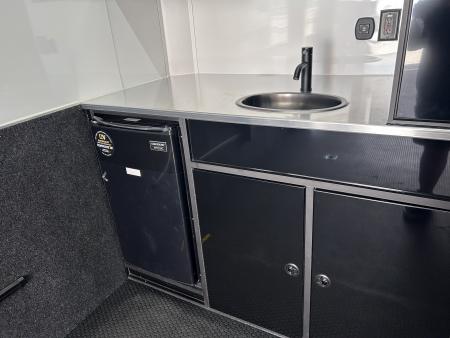 New 2026 ATC 28 FT ROM 450 ALUMINUM ENCLOSED CAR HAULER PREMIUM ESCAPE DOOR TRACK DAY TRAILER WITH BATHROOM 10K GVWR