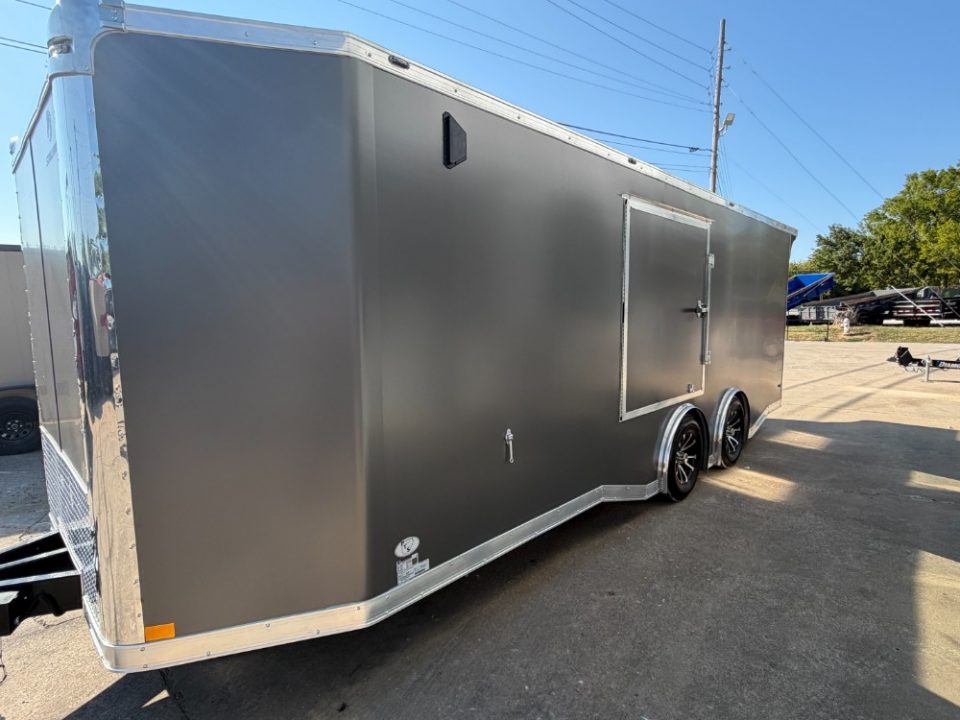 New 2026 Stallion Manufacturing LLC 8.5' X 20' #7000 Tandem Axle Rear Ramp Cargo / Enclosed Trailer