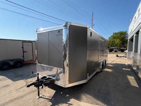 New 2026 Stallion Manufacturing LLC 8.5' X 20' #7000 Tandem Axle Rear Ramp Cargo / Enclosed Trailer
